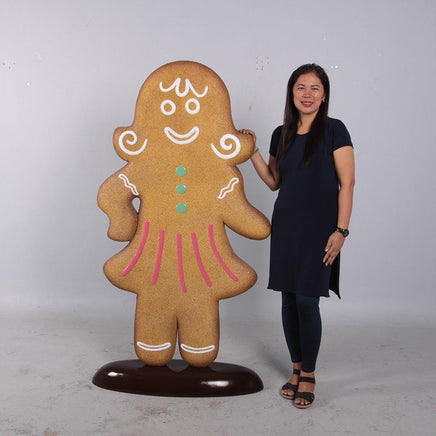 Woman Gingerbread Cookie Over Sized Statue - LM Treasures 