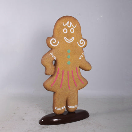 Woman Gingerbread Cookie Over Sized Statue
