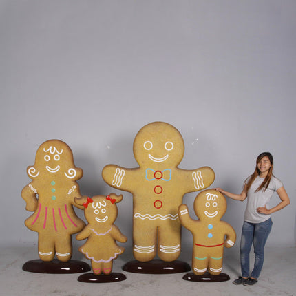 Woman Gingerbread Cookie Over Sized Statue