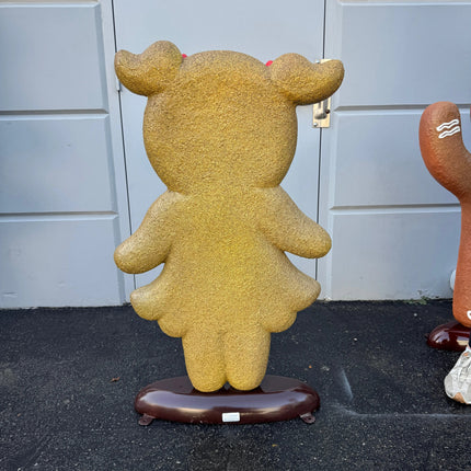 Girl Gingerbread Cookie Over Sized Statue LM Treasures - H