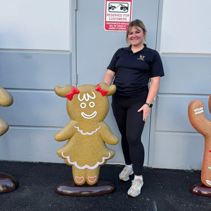 Girl Gingerbread Cookie Over Sized Statue LM Treasures - H