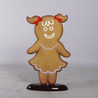 Girl Gingerbread Cookie Over Sized Statue - LM Treasures 