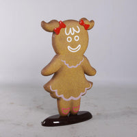 Girl Gingerbread Cookie Over Sized Statue - LM Treasures 