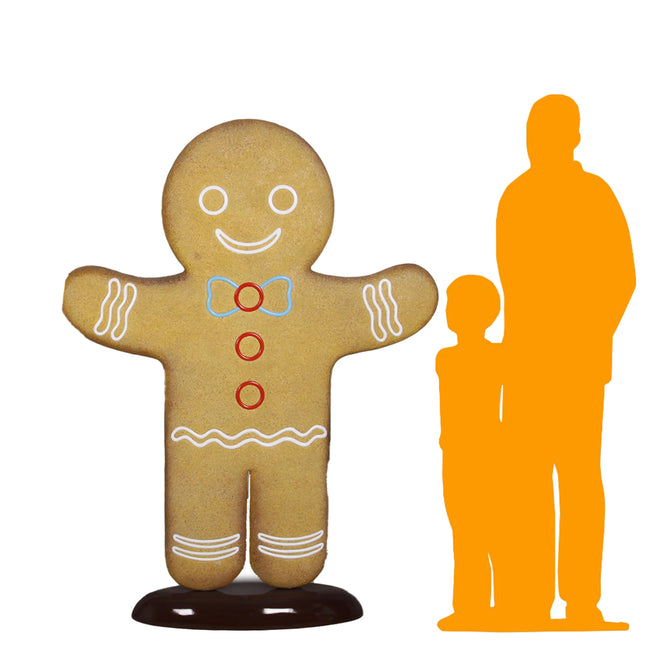 Man Gingerbread Cookie Over Sized Statue LM Treasures - H