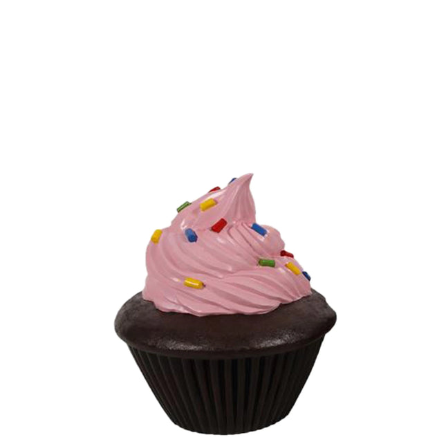 Pink Frosting Chocolate Cupcake Over Sized Statue LM Treasures - H