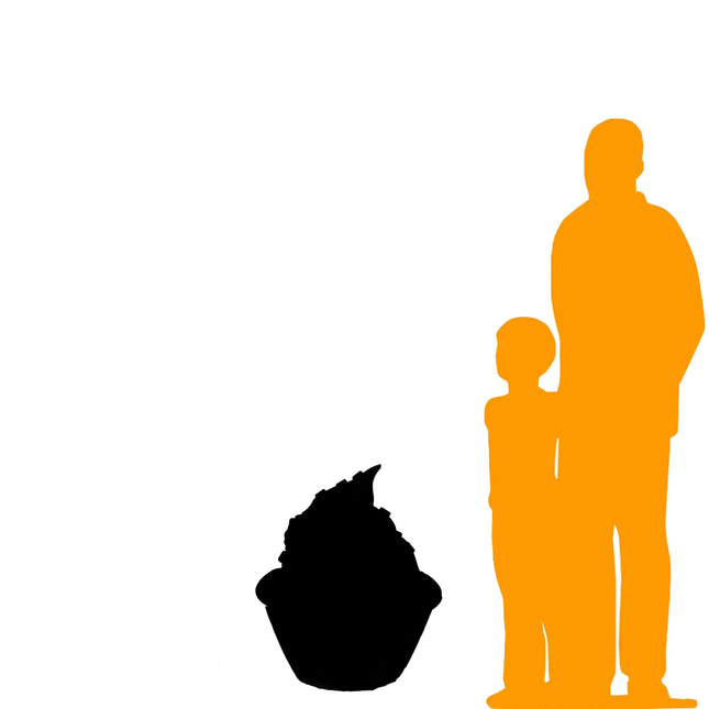 Pink Frosting Chocolate Cupcake Over Sized Statue LM Treasures - H