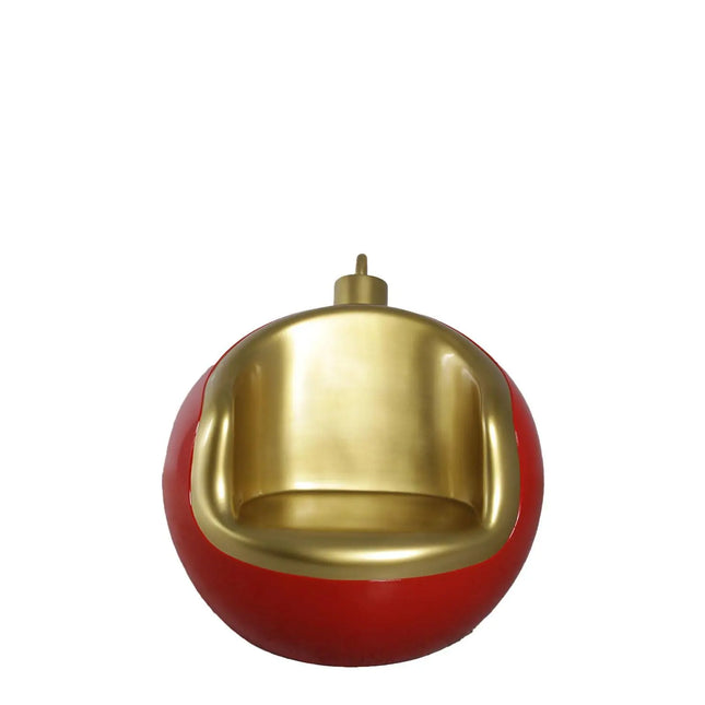 Round Christmas Ornament Seat Over Sized Statue - LM Treasures