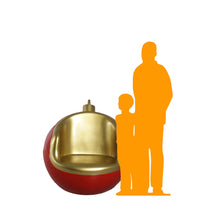 Round Christmas Ornament Seat Over Sized Statue - LM Treasures 