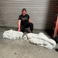 Medium White Rock Siji Life Size Statue