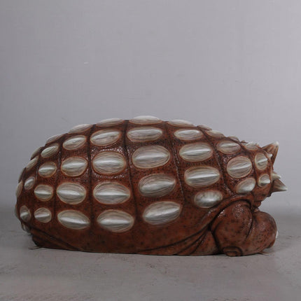 Minim Ankylosaur Dinosaur Bench Life Size Statue