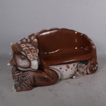 Minim Ankylosaur Dinosaur Bench Life Size Statue