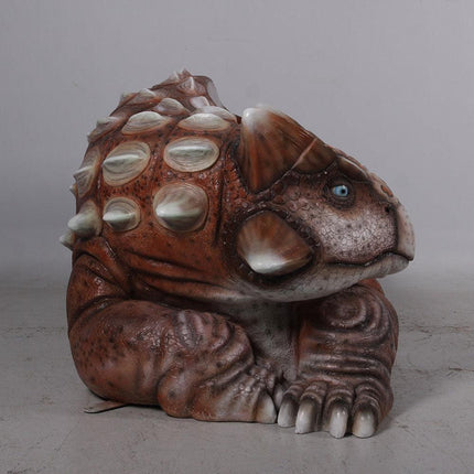 Minim Ankylosaur Dinosaur Bench Life Size Statue
