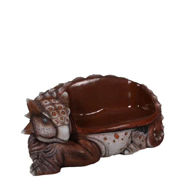 Minim Ankylosaur Dinosaur Bench Life Size Statue LM Treasures - H