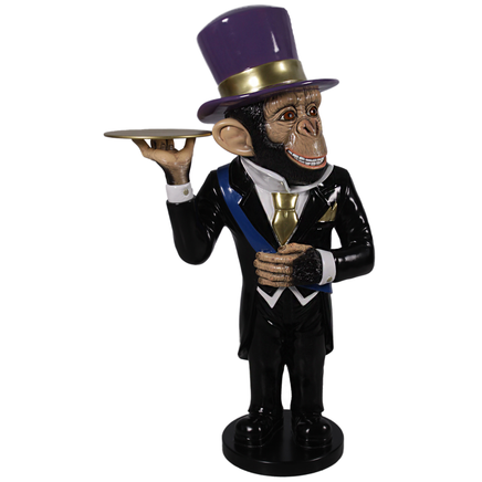 Monkey Butler Carlos Life Size Statue - LM Treasures 