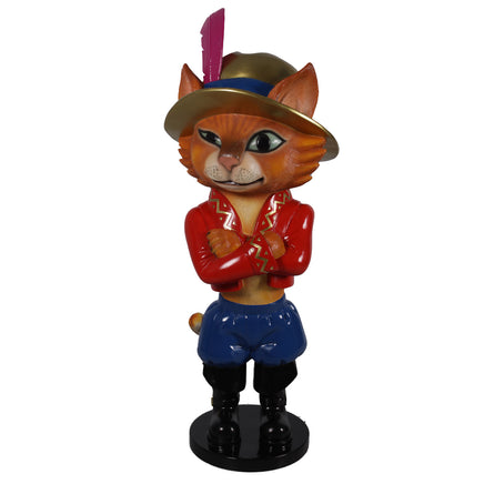 Comic Cat Standing Life Size Statue - LM Treasures 