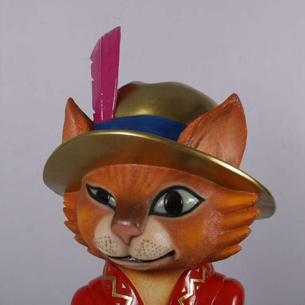 Comic Cat Standing Life Size Statue - LM Treasures 