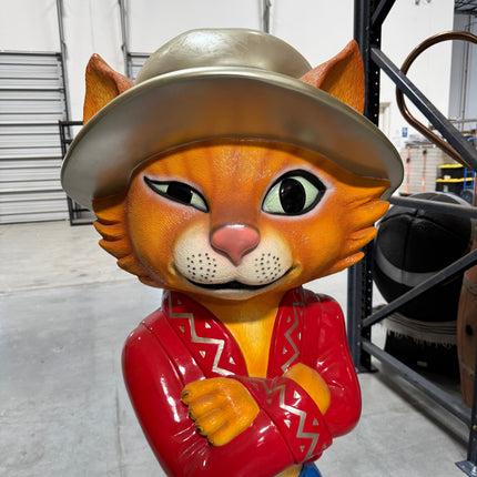 Comic Cat Standing Life Size Statue LM Treasures - H