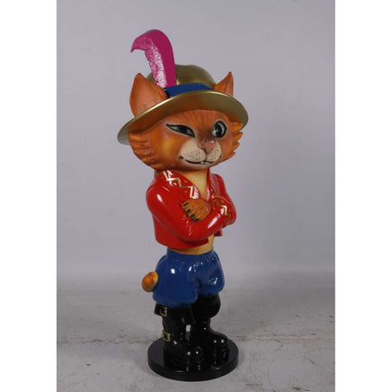 Comic Cat Standing Life Size Statue - LM Treasures 