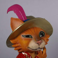 Comic Cat Sitting Life Size Statue - LM Treasures 