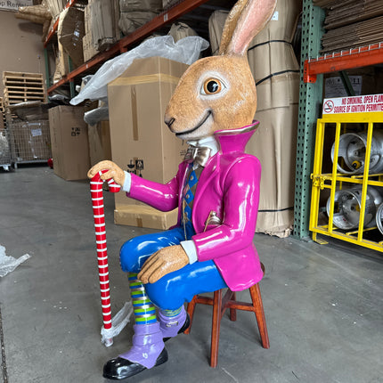 Jack The Bunny Rabbit Sitting Over Sized Statue