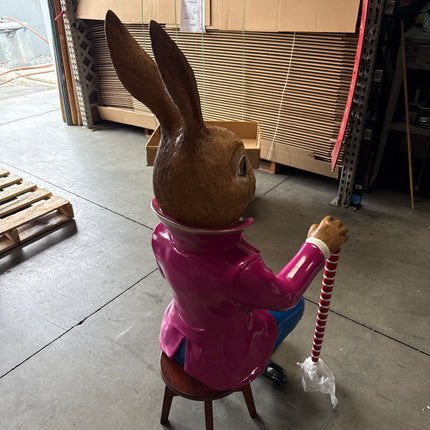 Jack The Bunny Rabbit Sitting Over Sized Statue