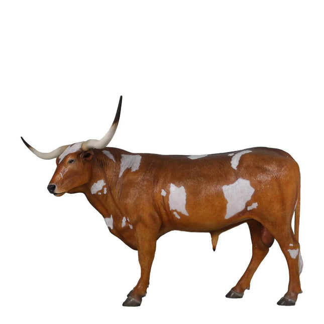 Texas Long Horn Bull Life Size Statue LM Treasures - H