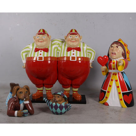 Tweedle Dee and Tweedle Dum Life Size Statue - LM Treasures 