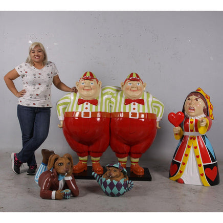 Tweedle Dee and Tweedle Dum Life Size Statue - LM Treasures 