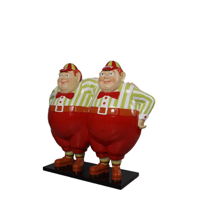 Tweedle Dee and Tweedle Dum Life Size Statue LM Treasures - H