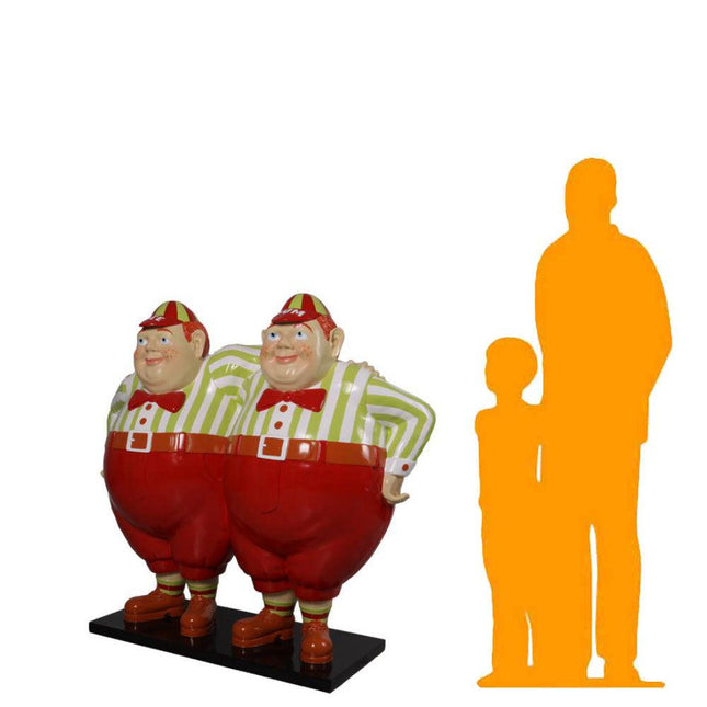 Tweedle Dee and Tweedle Dum Life Size Statue - LM Treasures 