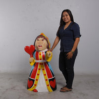 Queen of Hearts Life Size Statue - LM Treasures 