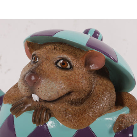 Mouse In Tea Cup Life Size Statue - LM Treasures 