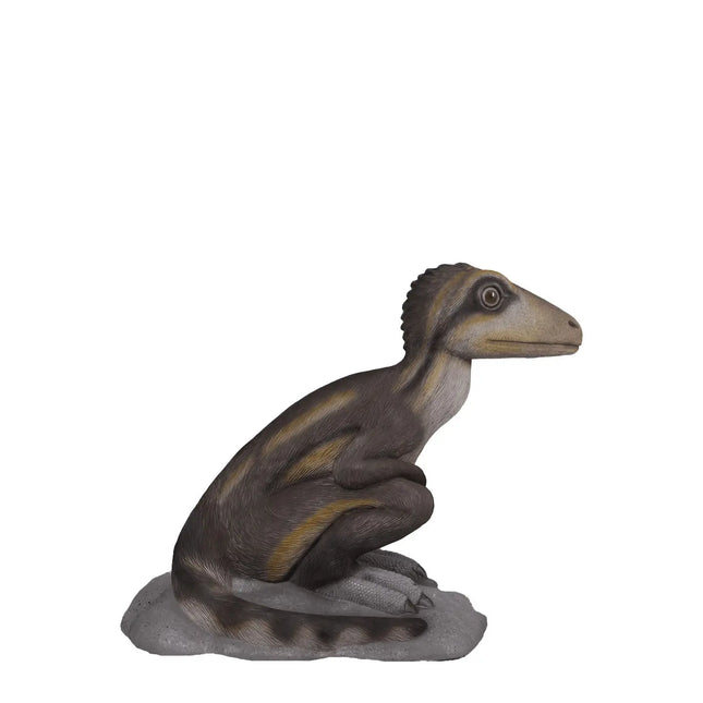 Sitting Juvenile Theropod Dinosuar Life Size Statue LM Treasures - H