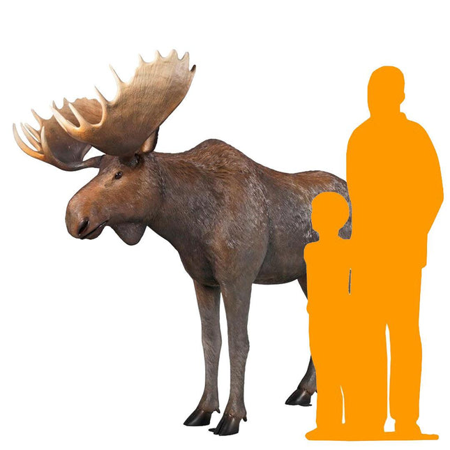 North American Moose Life Size Statue - LM Treasures 