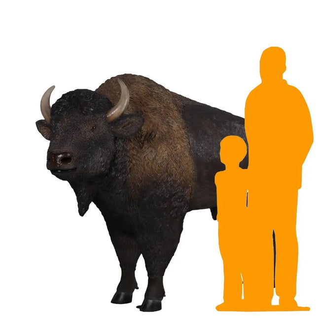 Buffalo Bison Life Size Statue LM Treasures - H