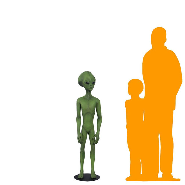 Green Alien Roswell Life Size Statue - LM Treasures 