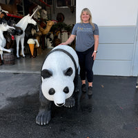 Walking Panda Life Size Statue