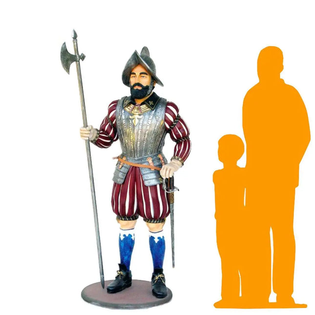 Spanish Knight Life Size Statue LM Treasures - A