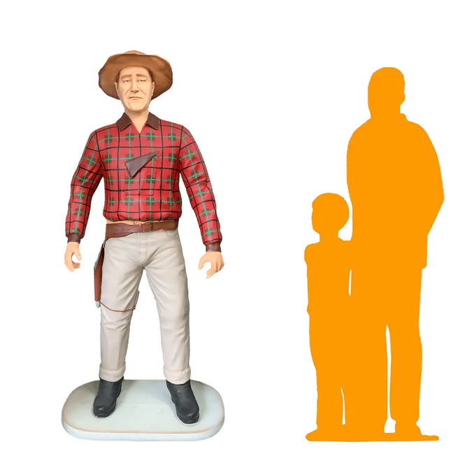 Cowboy Sheriff Life Size Statue LM Treasures - A