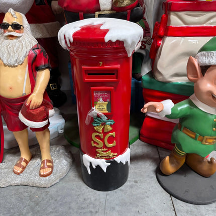 Small Santa's Mailbox Statue LM Treasures - H