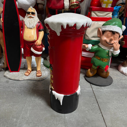 Small Santa's Mailbox Statue LM Treasures - H