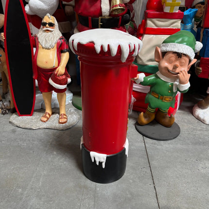 Small Santa's Mailbox Statue LM Treasures - H