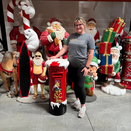 Small Santa's Mailbox Statue LM Treasures - H