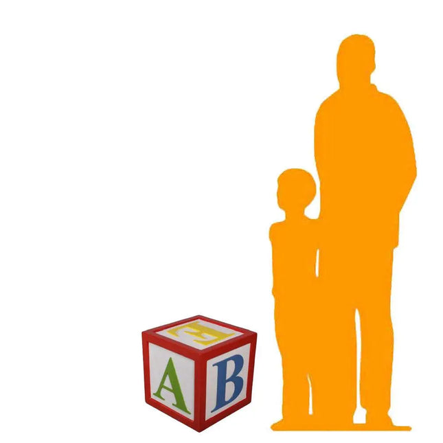 Letter Block Alphabet 18" Over Sized Statue LM Treasures - H