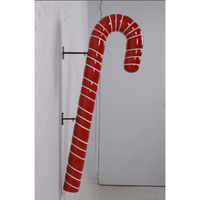 Hanging Red Candy Cane Over Sized Statue - LM Treasures 