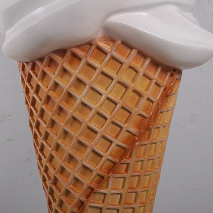 Soft Serve Vanilla Ice Cream With Stick Over Sized Statue