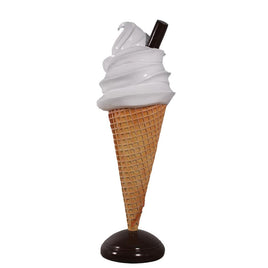 Soft Serve Vanilla Ice Cream Over Sized Statue - LM Treasures 