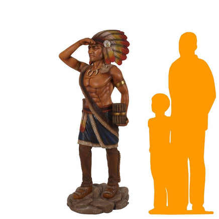 Tobacco Indian Life Size Statue - LM Treasures 