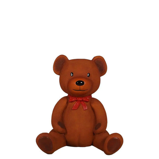 Brown Teddy Bear With Bow Over Sized Statue LM Treasures - H