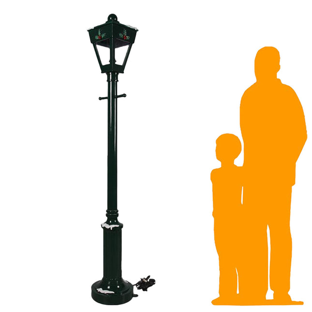 Green Lamp Post Life Size Statue